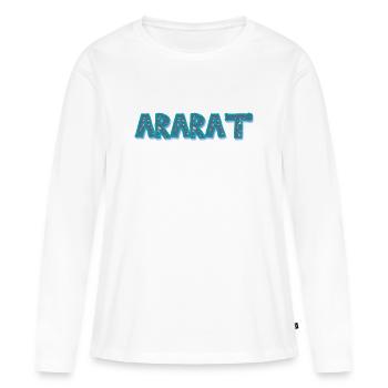 ARARAT - T-shirt manches longues Premium bio Femme - blanc - Devant - Julia (174cm)