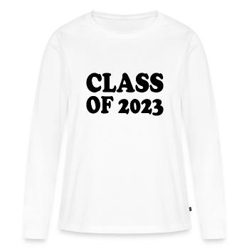 Class of 2023 - Women's Premium Organic Long Sleeve Shirt - white - Front - Julia (174cm)