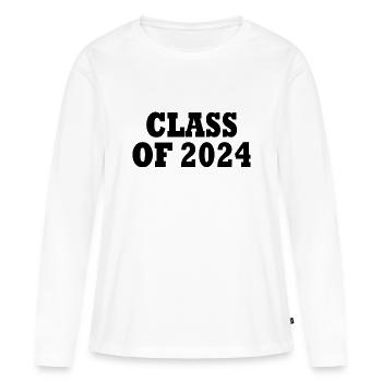 Class of 2024 - Women's Premium Organic Long Sleeve Shirt - white - Front - Julia (174cm)