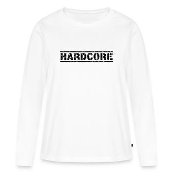 Hardcore - Frauen Premium Bio Langarmshirt - Weiß - Vorne - Julia (174cm)
