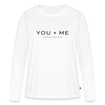 YOU + ME Shirt – Valentine's Day Couple - Women's Premium Organic Long Sleeve Shirt - white - Front - Julia (174cm)