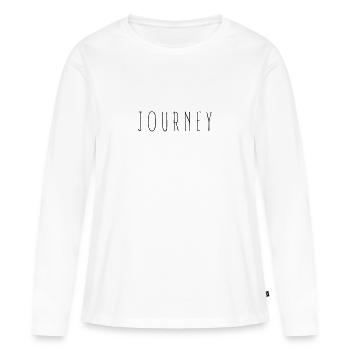 Voyage voyage voyage voyage voyage du monde aventure - T-shirt manches longues Premium bio Femme - blanc - Devant - Julia (174cm)