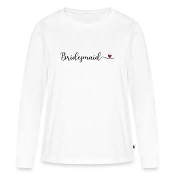 Bridesmaid - Women's Premium Organic Long Sleeve Shirt - white - Front - Julia (174cm)