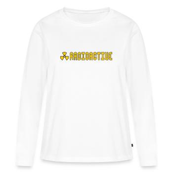 radioactif - T-shirt manches longues Premium bio Femme - blanc - Devant - Julia (174cm)