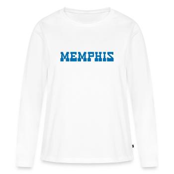 Memphis, Tennessee - T-shirt manches longues Premium bio Femme - blanc - Devant - Julia (174cm)