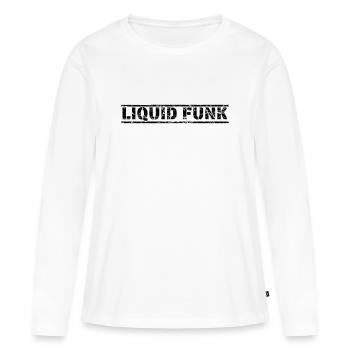 Liquid Funk - Frauen Premium Bio Langarmshirt - Weiß - Vorne - Julia (174cm)