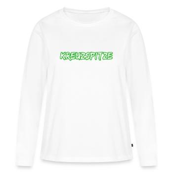 Kreuzspitze comme trekking - T-shirt manches longues Premium bio Femme - blanc - Devant - Julia (174cm)