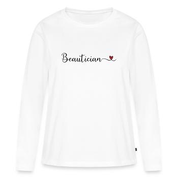 esthéticien - T-shirt manches longues Premium bio Femme - blanc - Devant - Julia (174cm)