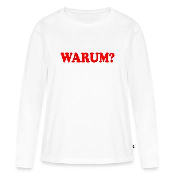 Pourquoi - T-shirt manches longues Premium bio Femme - blanc - Devant - Julia (174cm)