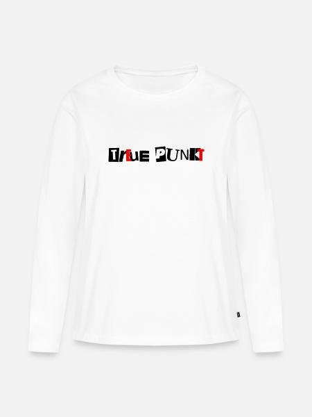 True Punk Treuepunkt - Frauen Premium Bio Langarmshirt - Weiß