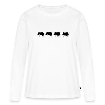 Beetles Bugs - Women's Premium Organic Long Sleeve Shirt - white - Front - Julia (174cm)