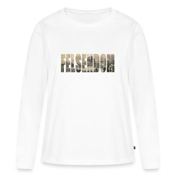 Dôme du Rocher à l'époque ottomane - T-shirt manches longues Premium bio Femme - blanc - Devant - Julia (174cm)