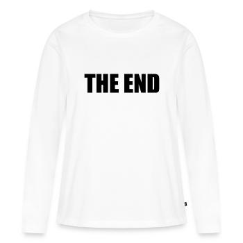 The end - Women's Premium Organic Long Sleeve Shirt - white - Front - Julia (174cm)