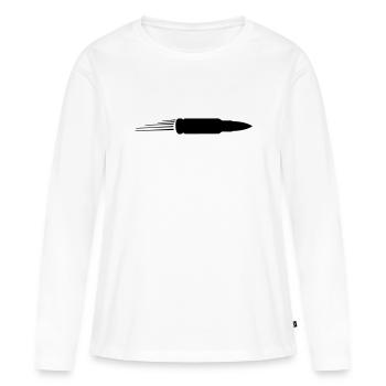 Balle - T-shirt manches longues Premium bio Femme - blanc - Devant - Julia (174cm)