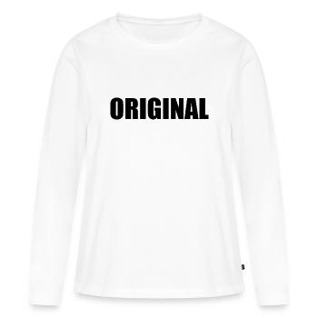 Original - T-shirt manches longues Premium bio Femme - blanc - Devant - Julia (174cm)