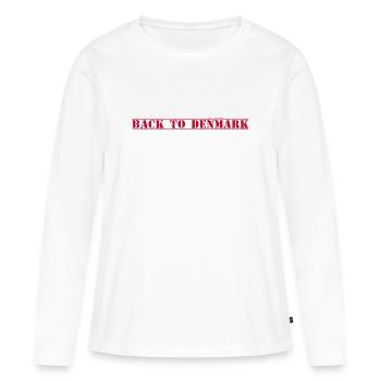 Danemark Dänemark - T-shirt manches longues Premium bio Femme - blanc - Devant - Julia (174cm)