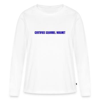 Einzigartig - Frauen Premium Bio Langarmshirt - Weiß - Vorne - Julia (174cm)