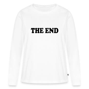The end - Women's Premium Organic Long Sleeve Shirt - white - Front - Julia (174cm)