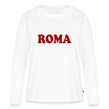 Roma - Women's Premium Organic Long Sleeve Shirt - white - Front - Julia (174cm)