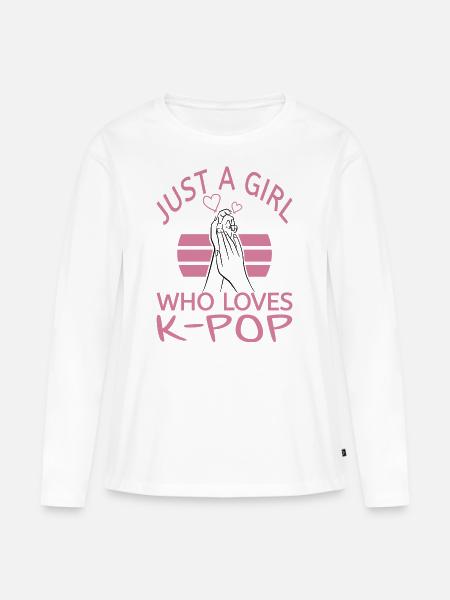 K-Pop - Frauen Premium Bio Langarmshirt - Weiß