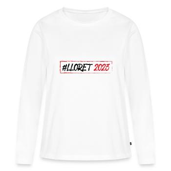 Lloret De Mar 2023 - Frauen Premium Bio Langarmshirt - Weiß - Vorne - Julia (174cm)
