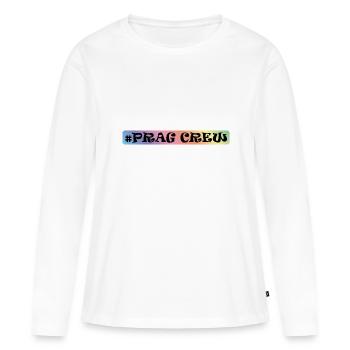 Prague Équipage - T-shirt manches longues Premium bio Femme - blanc - Devant - Julia (174cm)