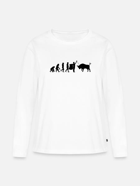 Spanischer Stierkampf - Frauen Premium Bio Langarmshirt - Weiß