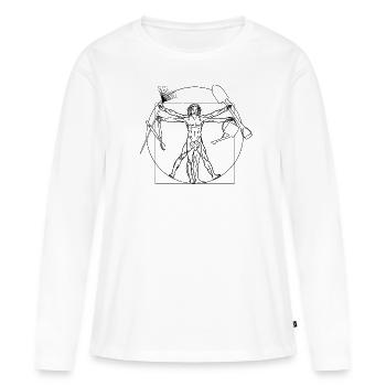 Garden Gift Gardening Helper - Women's Premium Organic Long Sleeve Shirt - white - Front - Julia (174cm)