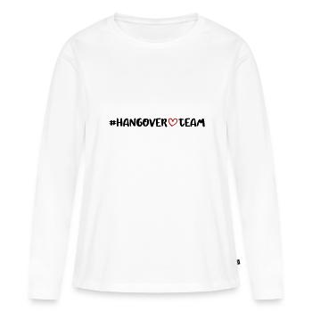 Coeur d'équipe de gueule de bois - T-shirt manches longues Premium bio Femme - blanc - Devant - Julia (174cm)