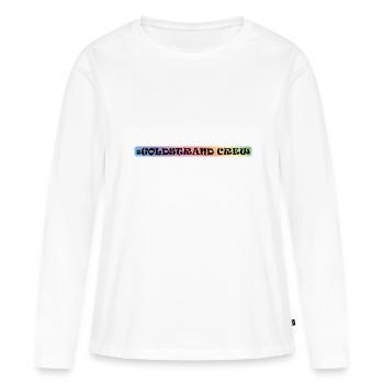 Équipage des Sables d’or - T-shirt manches longues Premium bio Femme - blanc - Devant - Julia (174cm)