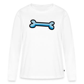 os coloré os de chien idée cadeau chien - T-shirt manches longues Premium bio Femme - blanc - Devant - Julia (174cm)