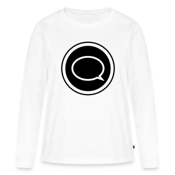 Ballon - T-shirt manches longues Premium bio Femme - blanc - Devant - Julia (174cm)