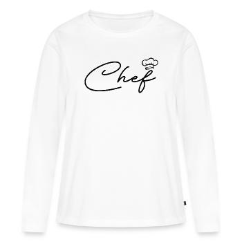 Personalized chef - Women's Premium Organic Long Sleeve Shirt - white - Front - Julia (174cm)