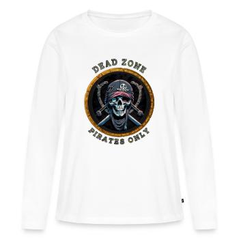 Dead Zone v8 - Frauen Premium Bio Langarmshirt - Weiß - Vorne - Julia (174cm)
