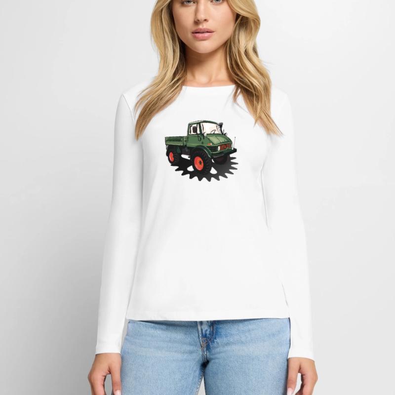 Unimog - Oldtimer - Offroad - Universal motor device Women's Premium Organic Long Sleeve Shirt