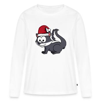 Stinker Comic Christmas - Women's Premium Organic Long Sleeve Shirt - white - Front - Julia (174cm)