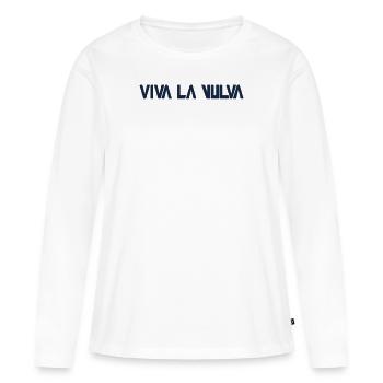 Viva la Vulva! - Women's Premium Organic Long Sleeve Shirt - white - Front - Julia (174cm)