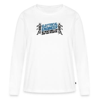 ELECTRICAL ENGINEER: Electrical Engineer Potential - Women's Premium Organic Long Sleeve Shirt - white - Front - Julia (174cm)