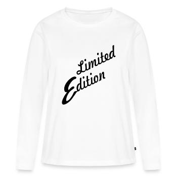 limited edition - Frauen Premium Bio Langarmshirt - Weiß - Vorne - Julia (174cm)