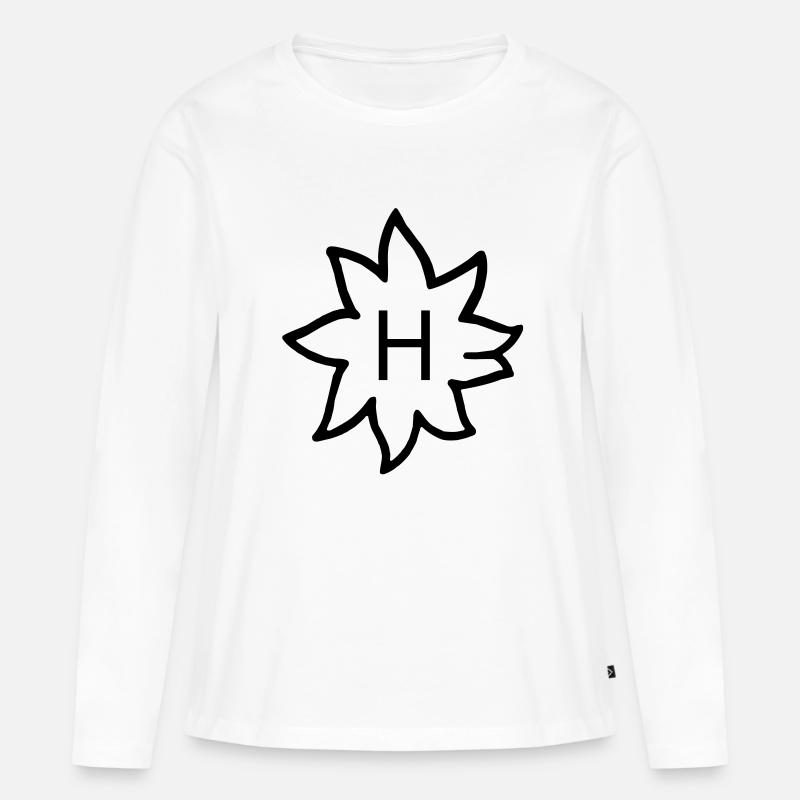 Haflinger - Frauen Premium Bio Langarmshirt - Weiß
