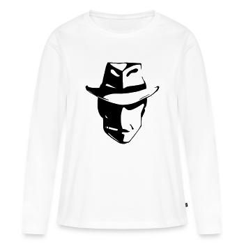 Gangster - Frauen Premium Bio Langarmshirt - Weiß - Vorne - Julia (174cm)