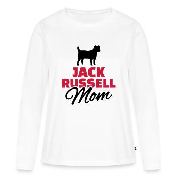 Jack Russell - Frauen Premium Bio Langarmshirt - Weiß - Vorne - Julia (174cm)