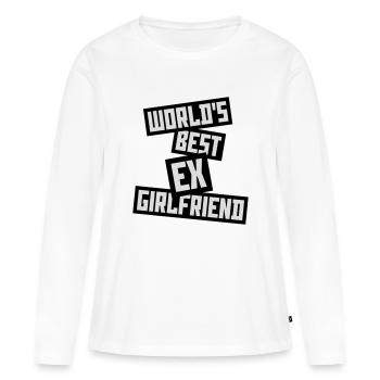 worlds best ex girlfriend - Frauen Premium Bio Langarmshirt - Weiß - Vorne - Julia (174cm)