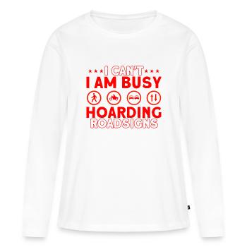 Sammeln Straße Sammlung Geschenk - Frauen Premium Bio Langarmshirt - Weiß - Vorne - Julia (174cm)
