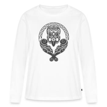 Maori - T-shirt manches longues Premium bio Femme - blanc - Devant - Julia (174cm)