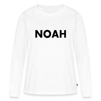 Noah - Frauen Premium Bio Langarmshirt - Weiß - Vorne - Julia (174cm)