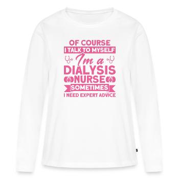 Dialysis Treatment Dialysis Sister Dialysis Business - Women's Premium Organic Long Sleeve Shirt - white - Front - Julia (174cm)