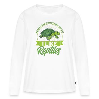 Reptile Lizards Reptile Lovers Gift - T-shirt manches longues Premium bio Femme - blanc - Devant - Julia (174cm)
