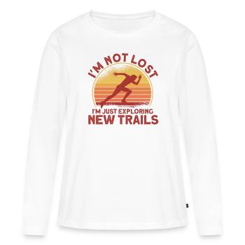 Ultramarathon Runner Ultramarathon Ultralauf Gesche - Women's Premium Organic Long Sleeve Shirt - white - Front - Julia (174cm)
