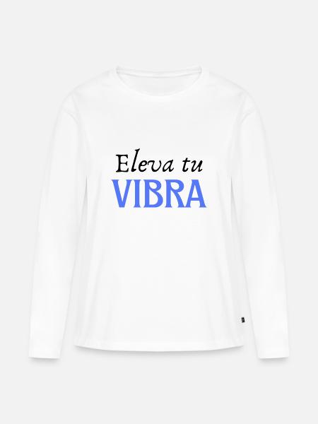 HEBEN SIE IHRE STIMMUNG - Frauen Premium Bio Langarmshirt - Weiß